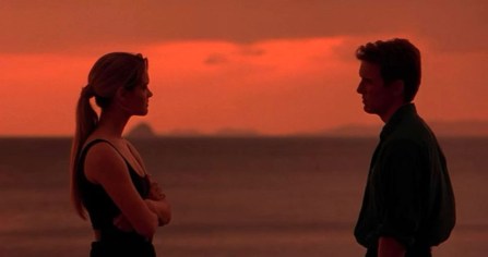 Sonya and Cage having a heart to heart. Naw.