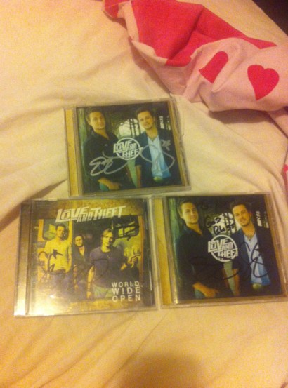 My personalised autographed LNT merch.