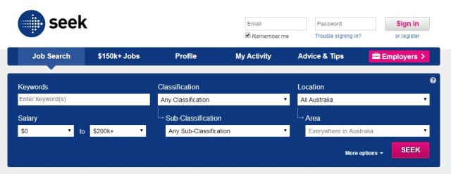 If this shot is your regular friend, you will understand the pain. (SOURCE: Screenshot from Seek website)